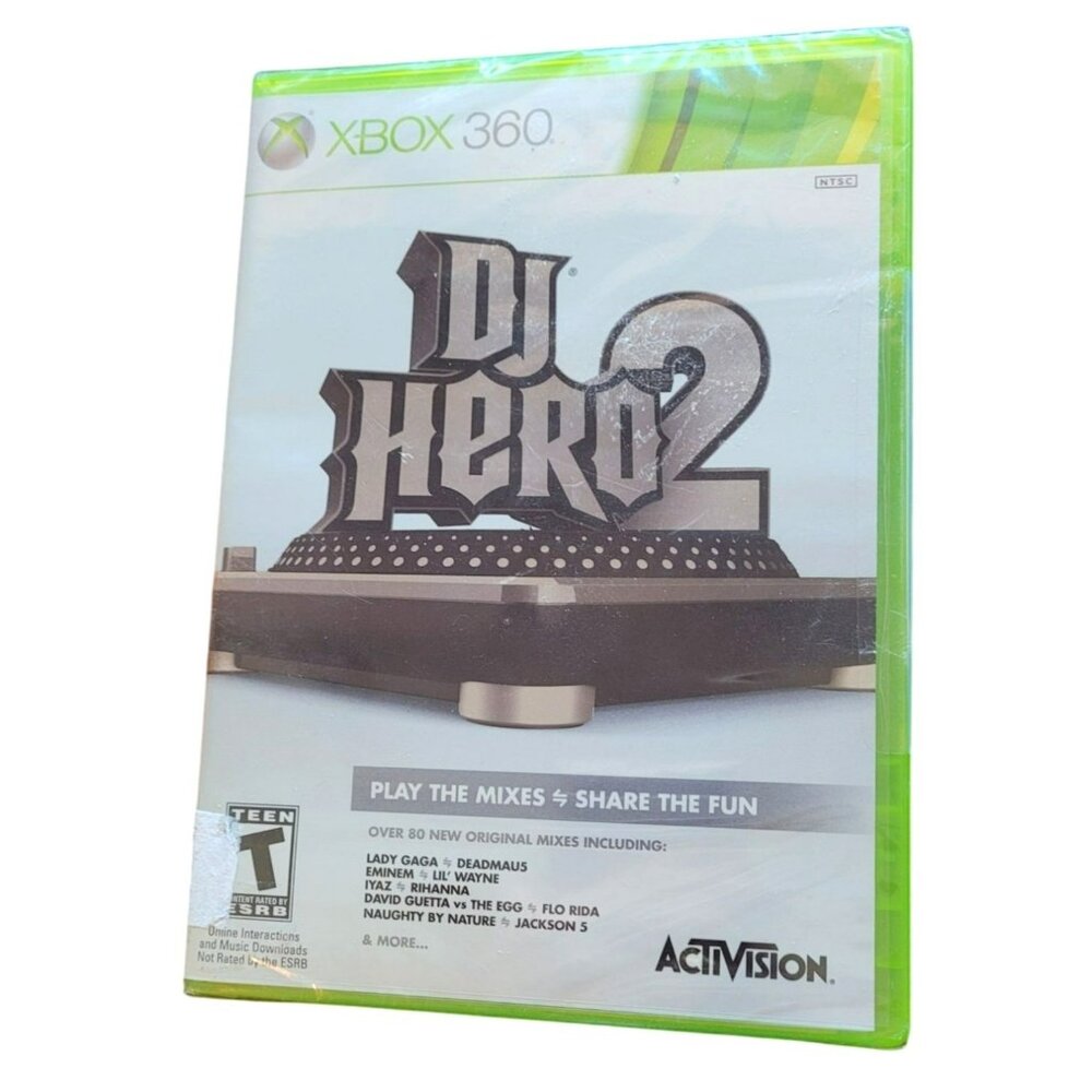Dj Hero 2 Xbox 360 Video Game By Activision Factory Sealed Brand New  4543dvd